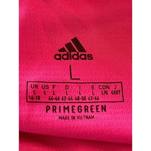 Adidas Shorts Women’s Size Large L‎ Pacer 3S Knit Pink Black Logo Three Stripes - Picture 5 of 8